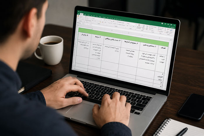 اولین PDF کاربرگ هدف‌گذاری SMART