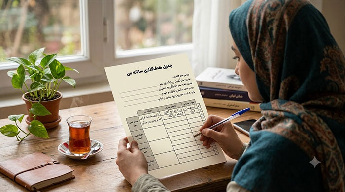 جدول هدف‌گذاری سالانه
