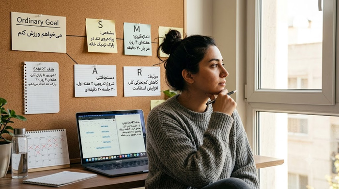هدف معمولی به هدف SMART