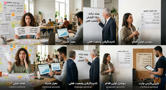اشتباهات رایج در هدف‌گذاری SMART