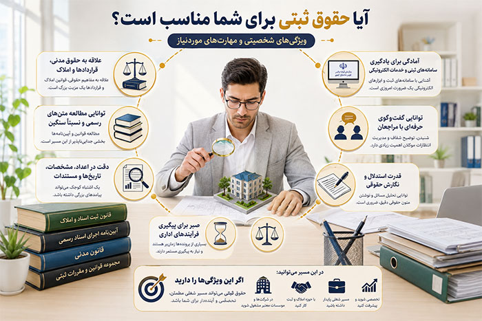 تحصیلی رشته حقوق ثبتی برای چه کسانی مناسب است؟